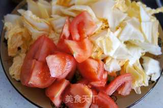 Stir-fried Chinese Cabbage with Tomato recipe