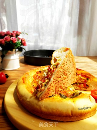 Bell Pepper Egg Baked Pizza recipe