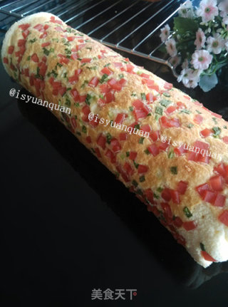 Scallion Ham Cake Roll recipe