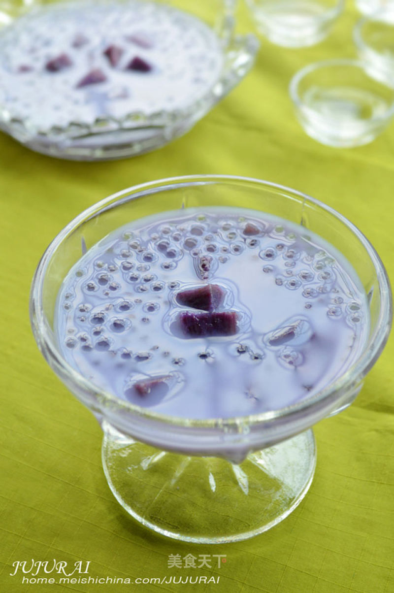 Purple Sweet Potato Sago recipe