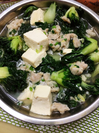 Pork Cabbage, Fish and Tofu Soup recipe