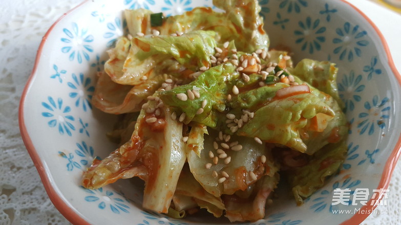 Refreshing Side Dish-korean Lettuce Salad in 5 Minutes recipe