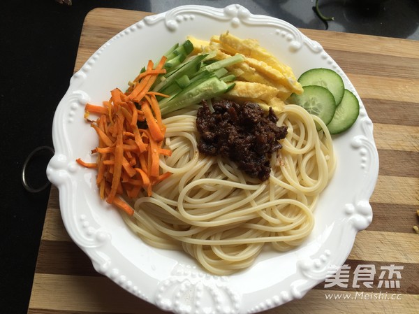 Noodles with Seasonal Vegetables and Mushroom Sauce recipe