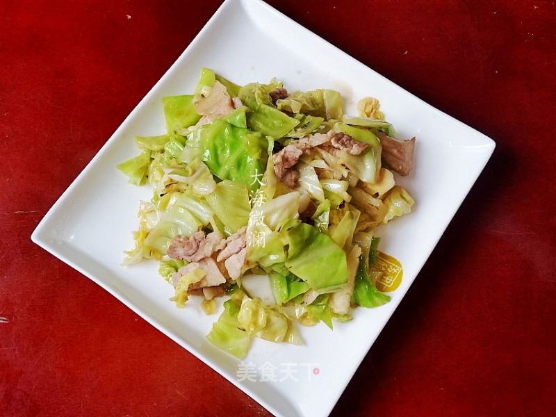 Stir-fried Pork Belly with Cabbage recipe
