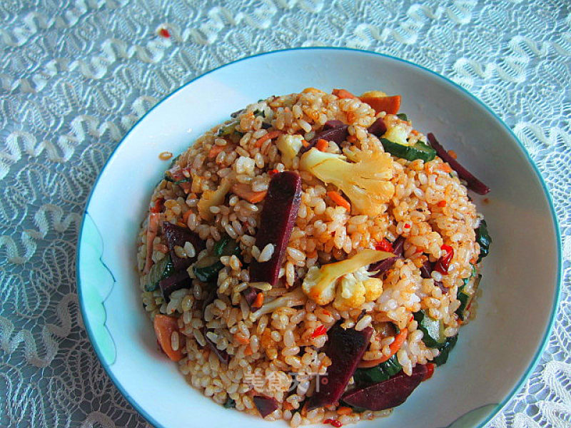 Oily Vegetable Rice recipe
