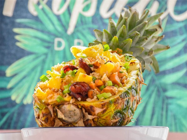 Pineapple Spicy Sausage Fried Rice recipe