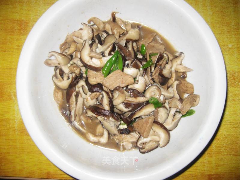 Stir-fried Pork with Mushrooms recipe
