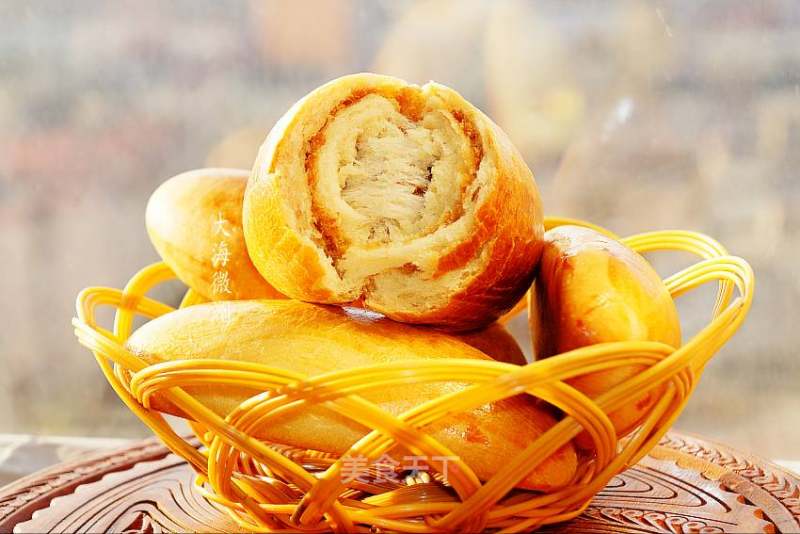 Seaweed Sesame Pork Floss Bread recipe