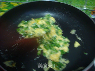 Scrambled Eggs with Leek recipe