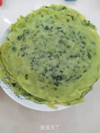 Spinach and Egg Pancakes recipe
