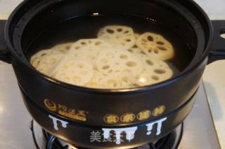 Wine Stuffed Lotus Root Ball Egg Soup recipe