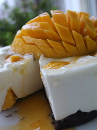 Yogurt Mango Mousse Cake recipe