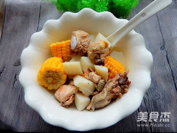 Yam Corn Chicken Soup recipe