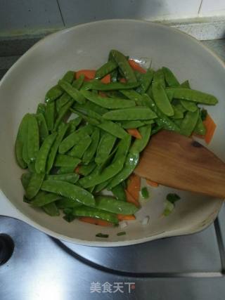 Stir-fried Snow Peas with Ham recipe