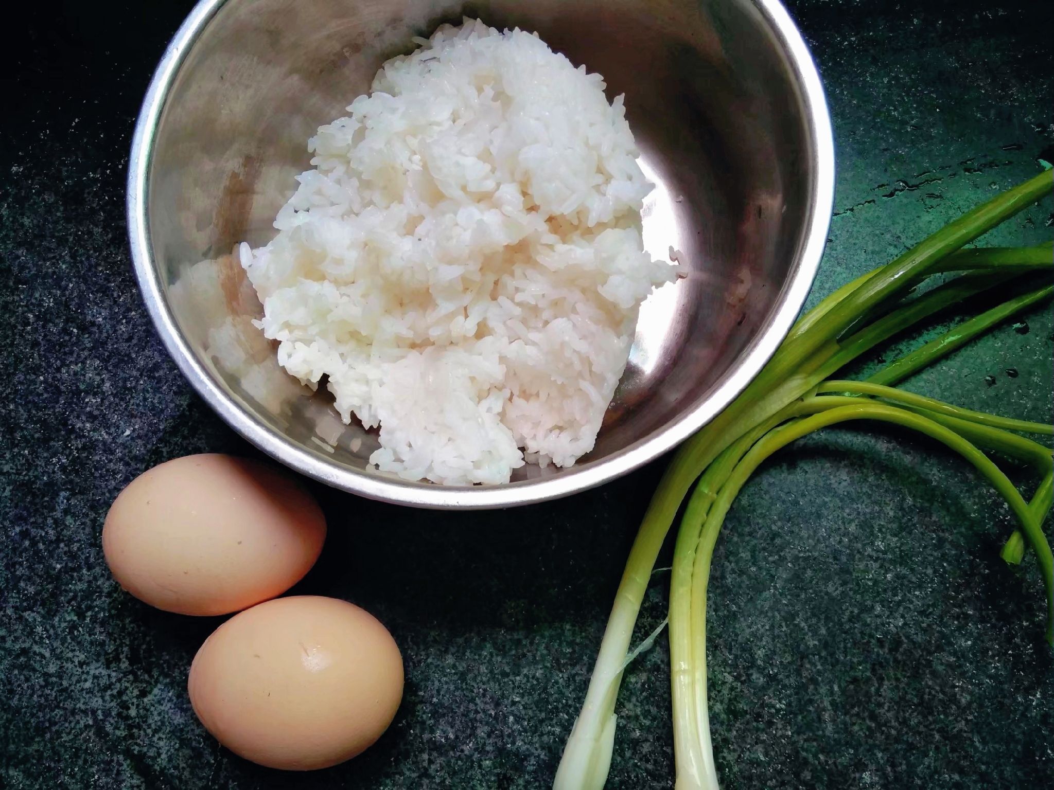 Soy Sauce Egg Fried Rice recipe