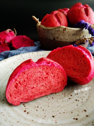 Dragon Fruit Soft European Buns recipe