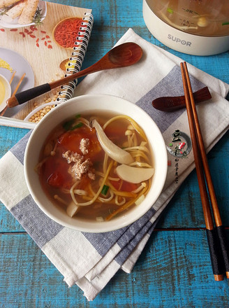 Hot and Sour Soup with Minced Meat recipe