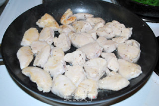 Pan-fried Chicken Nuggets + Mushroom Sauce recipe