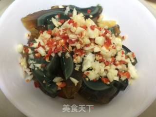 Preserved Egg with Cold Dressing recipe