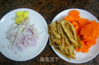 【roasted Duck with Spiced Carrots and Bamboo Shoots】 recipe