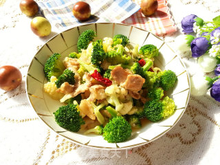 Stir-fried Double Flower with Pork Belly recipe