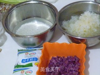 Milky Purple Sweet Potato Tremella Dew——broker’s Breakfast (2) recipe