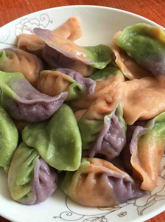 Colorful Spanish Mackerel Dumplings recipe