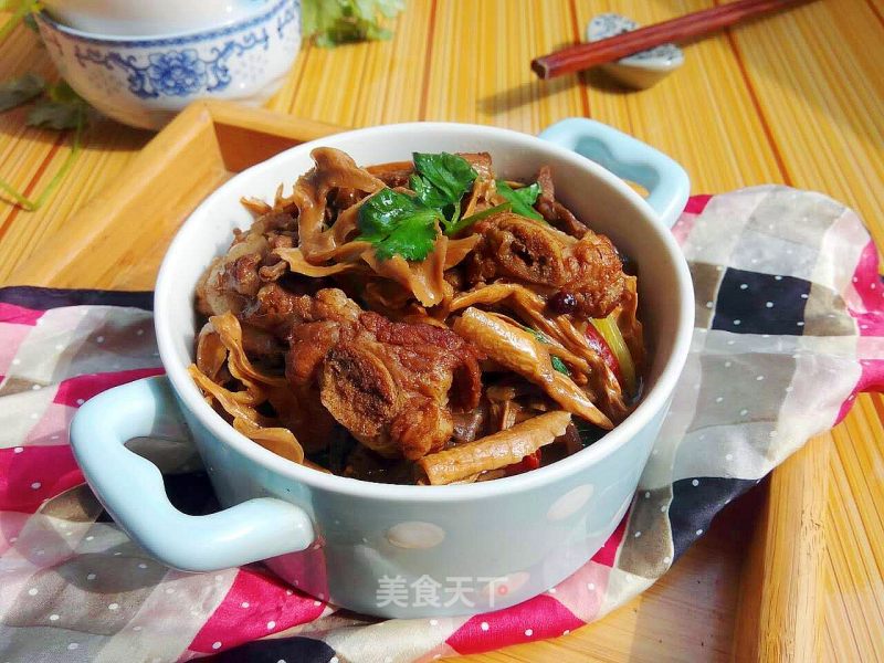 #trust之美# Grilled Pork Ribs with Dried Bamboo Shoots recipe