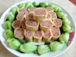 Fresh Vegetable Meat Omelet recipe
