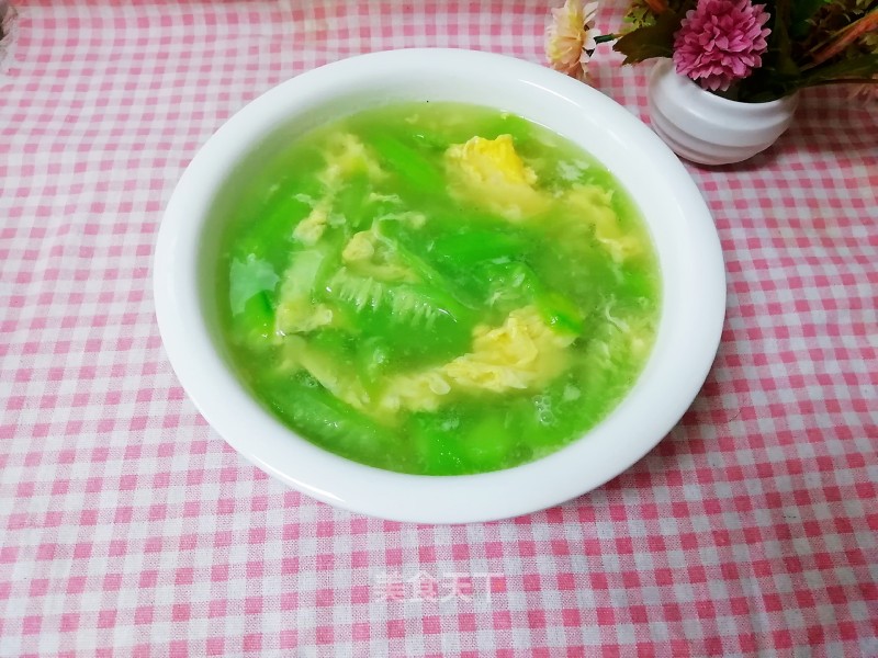 Loofah Duck Egg Soup recipe