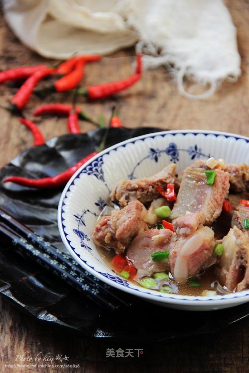 [chinese Food Competition Area]: Sweet and Sour Appetizer---steamed Pork Ribs in Plum Sauce recipe