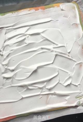 Rainbow Cake Roll recipe