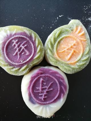 Colorful Snowy Mooncakes recipe