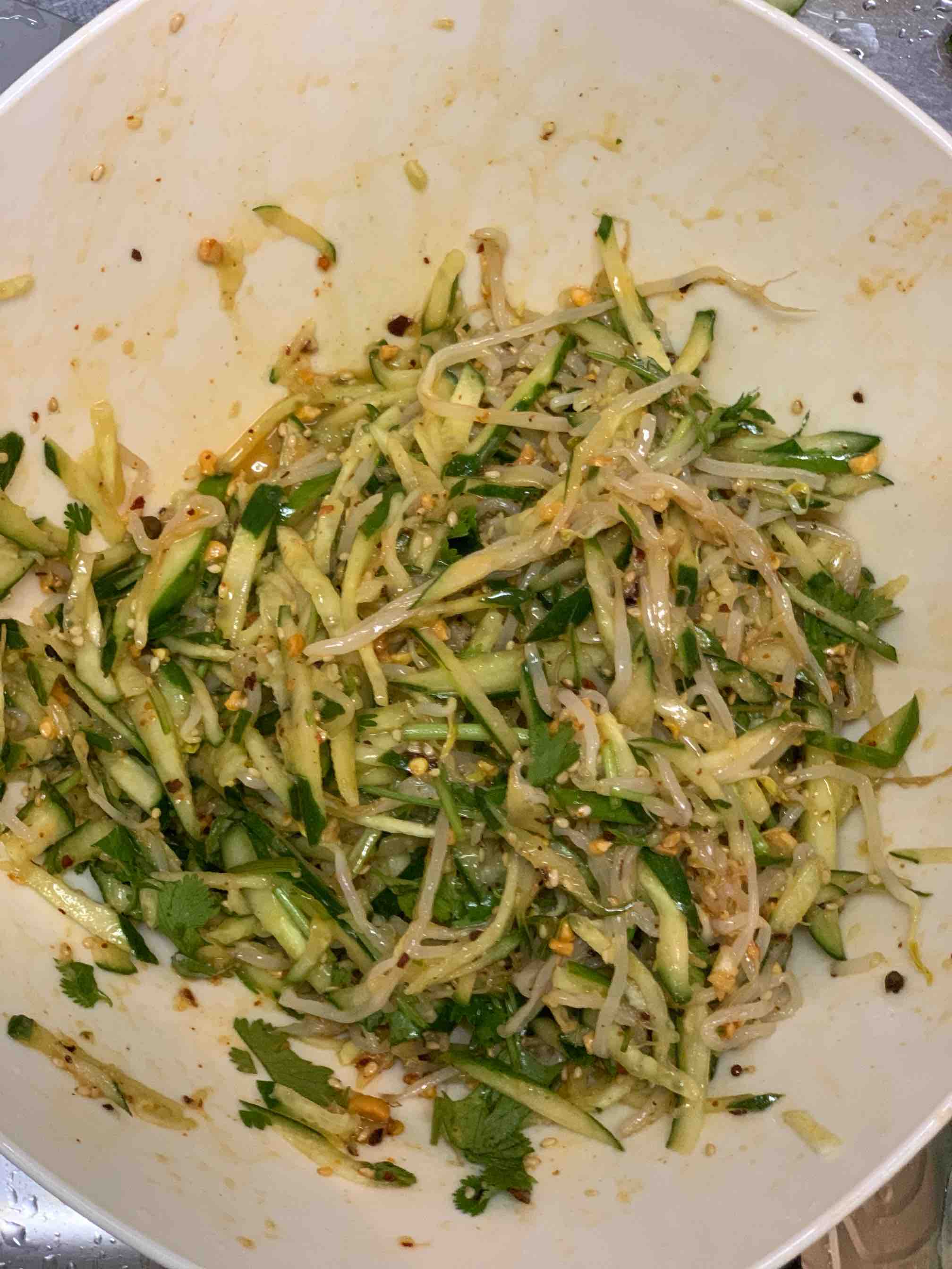 Cold Cucumber Sprouts recipe