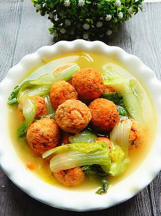 Cabbage Tofu Ball Soup recipe