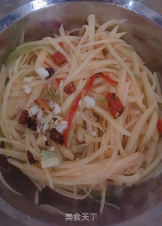 Spicy Potato Shreds recipe