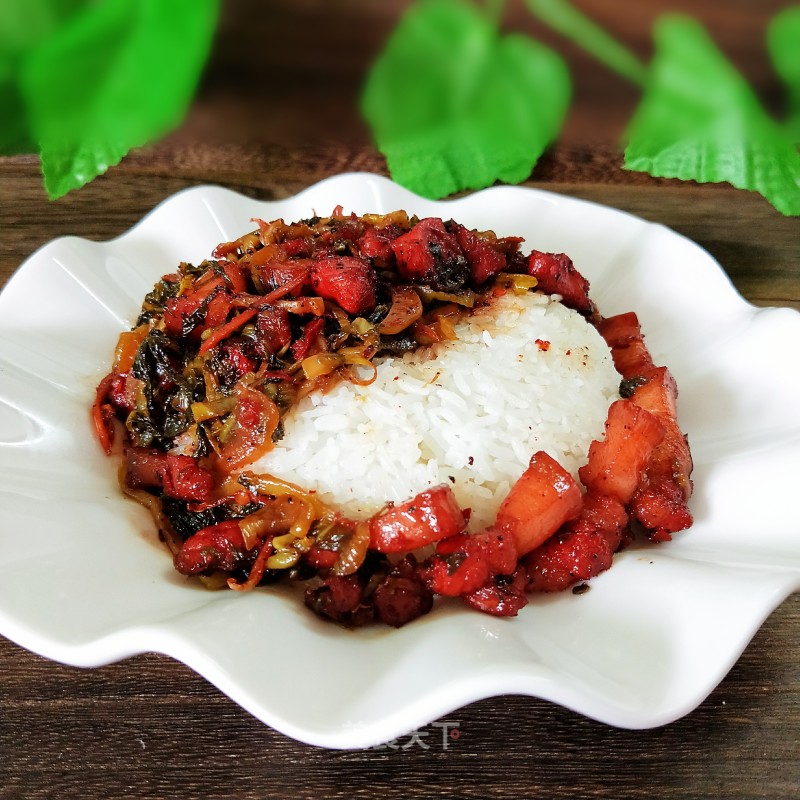 Braised Pork and Sauerkraut Rice Bowl recipe