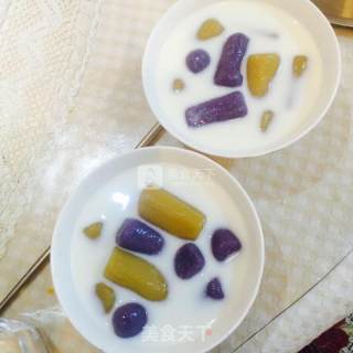 Taro Balls and Honey Beans recipe