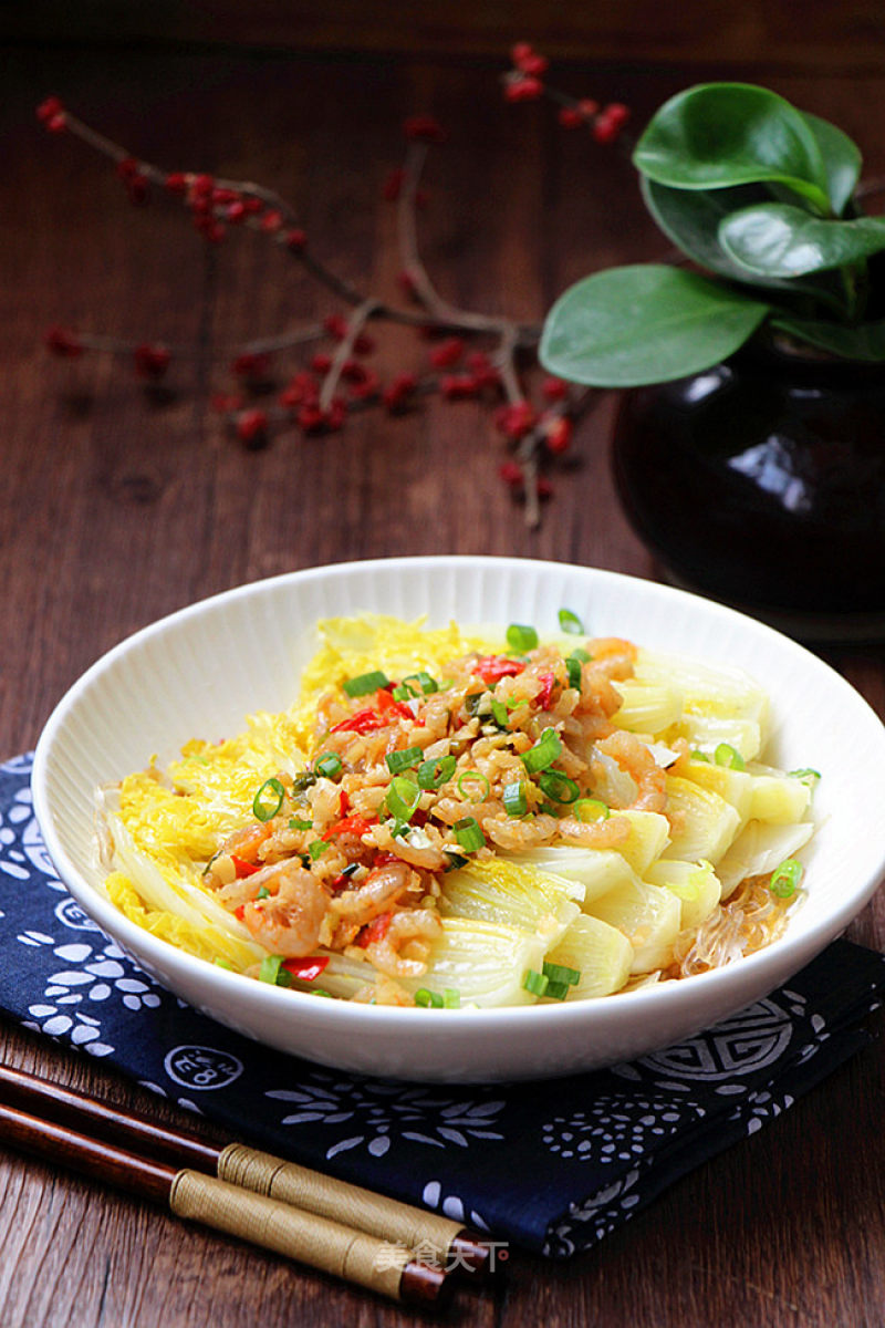 Steamed Baby Vegetables with Sea Rice Vermicelli recipe