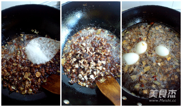 Mushroom Braised Pork Rice recipe