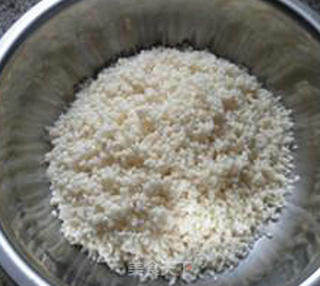 Three-color Glutinous Rice with Preserved Fruit recipe