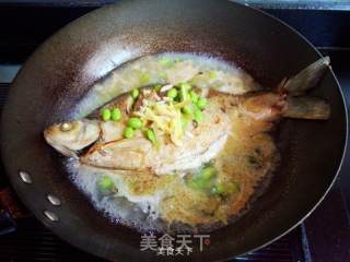 Grilled Bream with Edamame recipe