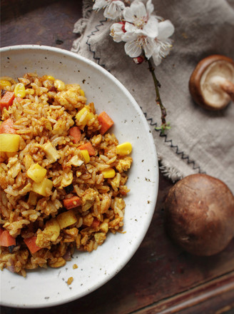 Who Will Go to India After Learning this Bowl of Curry Golden Fried Rice? recipe