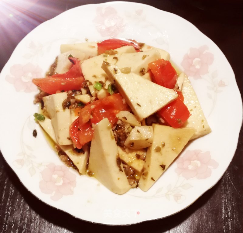 Braised Tofu with Sprouts recipe