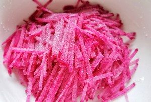 Purple Qi Donglai‼ ️cold Purple Beauty Radish recipe