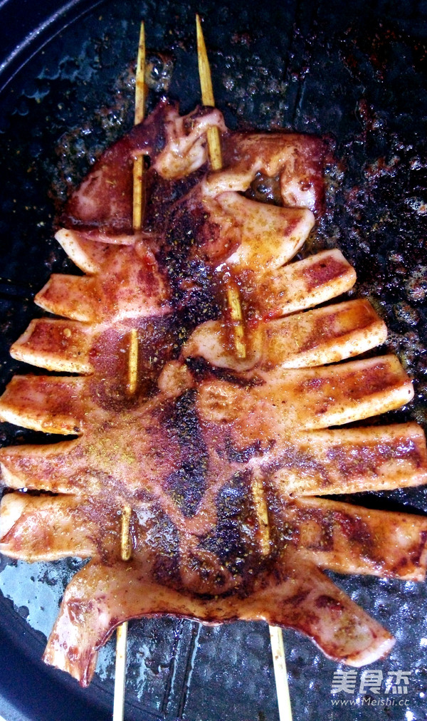 Dalian Grilled Squid on Iron Plate recipe