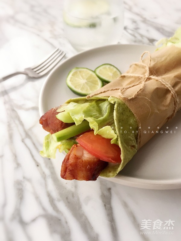 Quick Breakfast Spinach and Chicken Thigh Rolls recipe