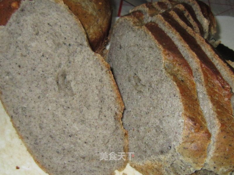 [one of The Low-calorie Series] Sesame Walnut Germ Bread recipe