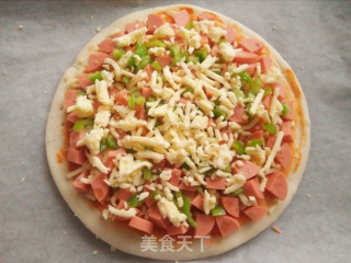 Hongguo's Recipe: Tomato Cheese Pizza recipe