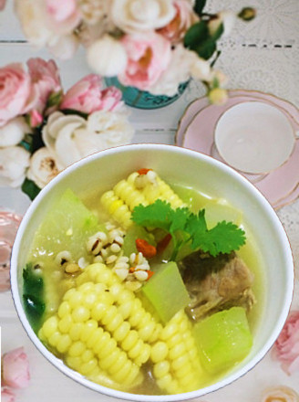 Winter Melon Corn Pork Ribs Soup recipe